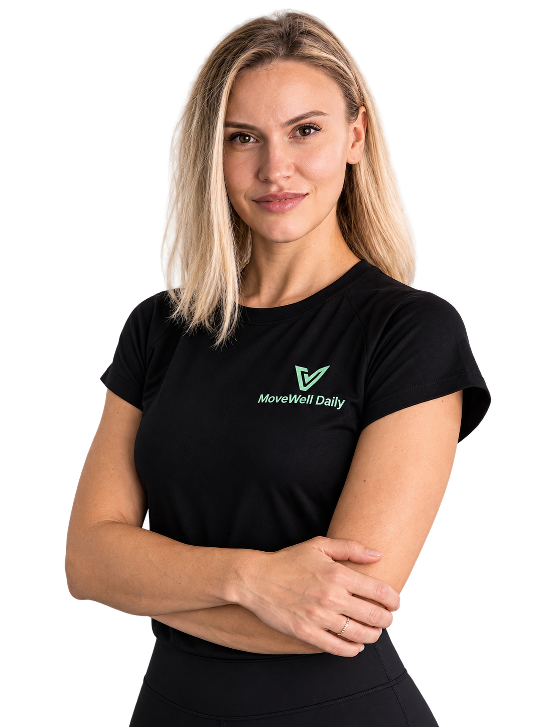 MoveWell Daily coach in a modern training studio